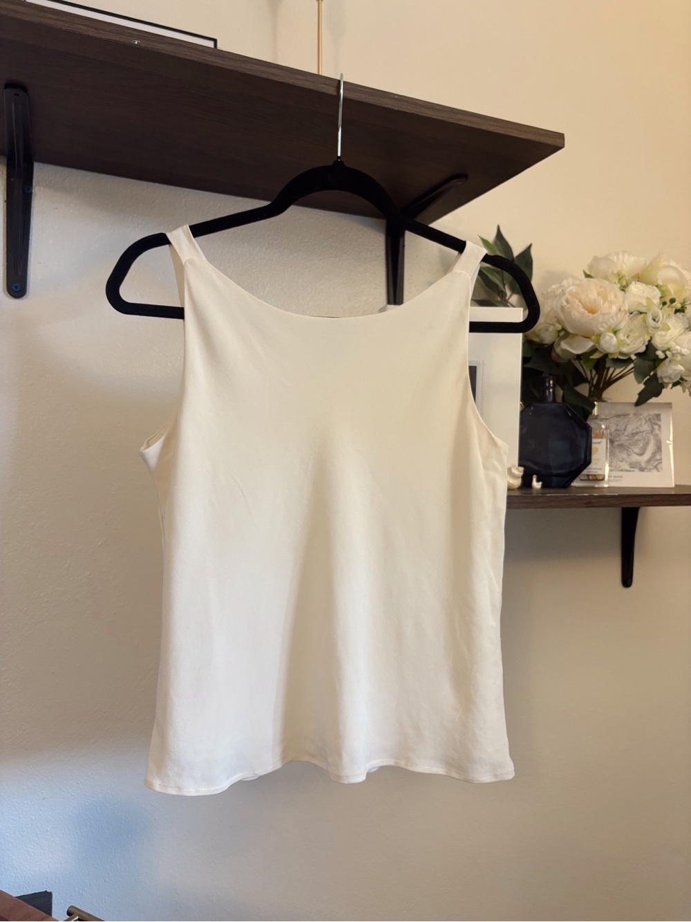 Ann Taylor Cream Silk Top